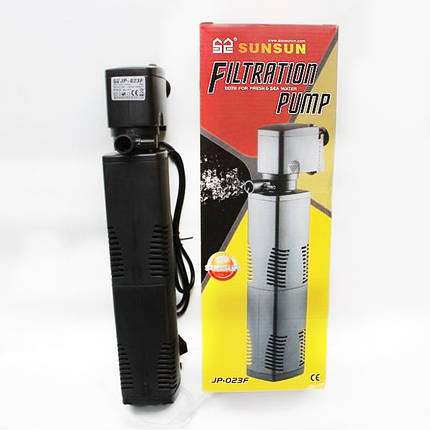 Фільтр внутрішній, SunSun JP-023F. Внутрішній фільтр є інжектор для повітря, фото 1