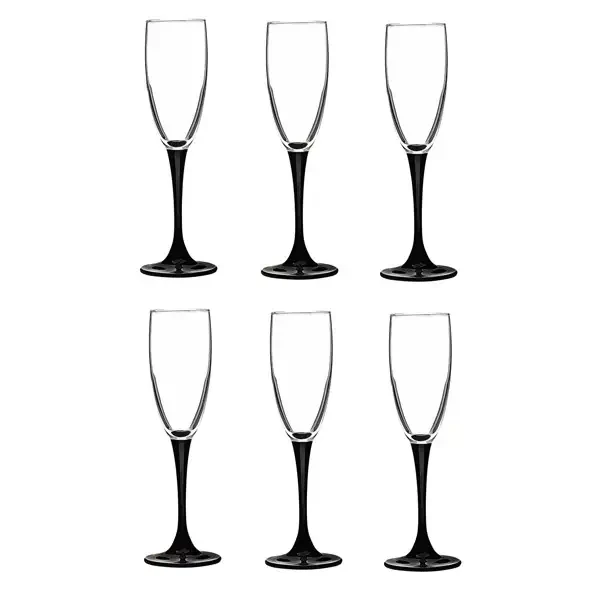 Domino Бокали для шампанського 6 шт - 170 мл Luminarc H8167, фото 1