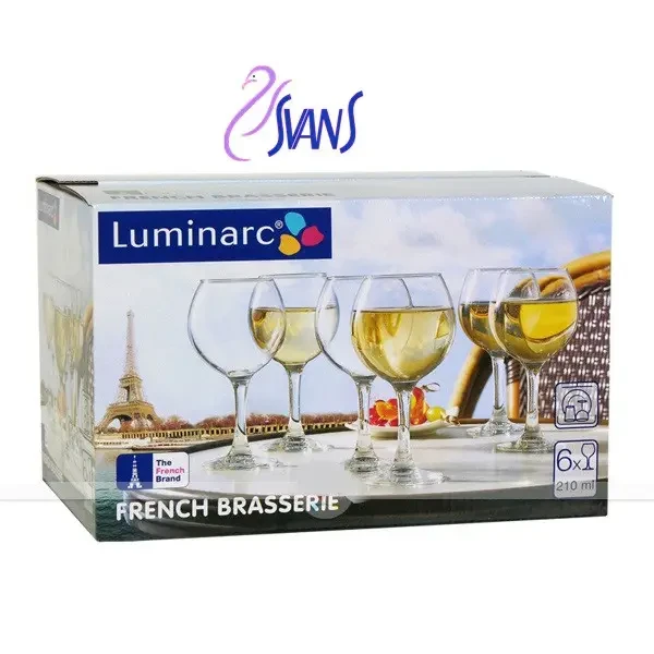 French Brasserie Набір келихів для вина 210 мл - 6 шт Luminarc H9451