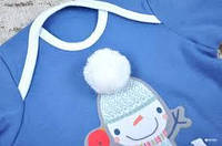 Детский человечек для мальчика Mag Baby Украина снеговик синий 62-68-74 см.Топ! .Хит!