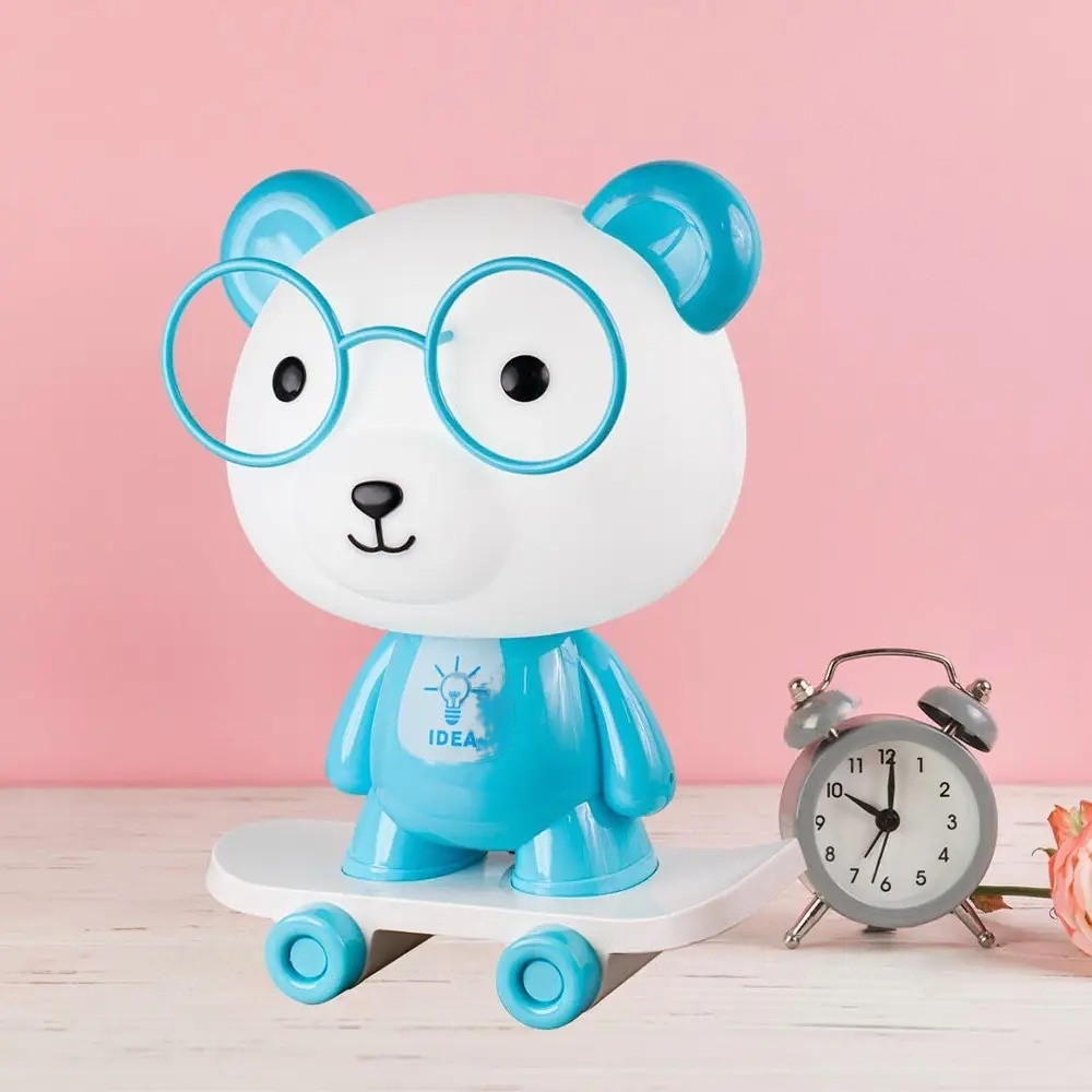 Настільна лампа Ведмедик на скейті