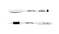 Ручка гелевая Buromax SYMPHONY BM.8340, 0,5 мм, резиновый грип, корпус белый
