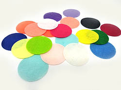Круг із фетру для творчості та рукоділля різнобарвні набір 100 шт.