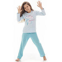 Детская пижама для девочки светится в темноте с принтом медузы CORNETTE Польша SWEET GHOST голубой 86-92 см