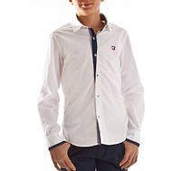 Нарядная детская рубашка для мальчика JBE Италия 151BHDC004 Белый ӏ Школьная форма для мальчиков 149.Топ!