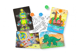 Дитячі набори творчості набори для рукоділля "Розмальовка кольоровим піском" — ПУТЕШІСТЬ  ⁇.Топ!.Хіт!