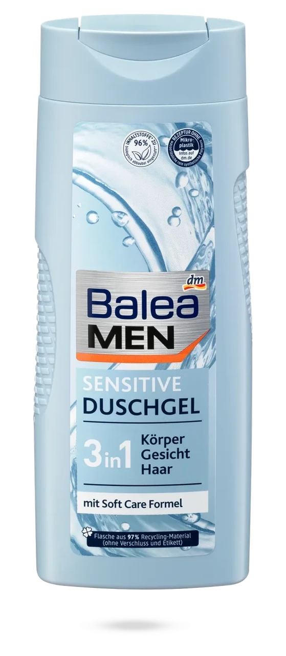 Гель для душа Balea Men 3 в 1 Sensitive 300 мл