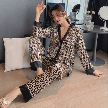 Жіноча піжама костюм Фемме Diaonana бежевий