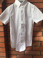 Нарядная детская рубашка для мальчика BD Kids Италия CA19221 Белый 116см ӏ Школьная форма для мальчиков 140