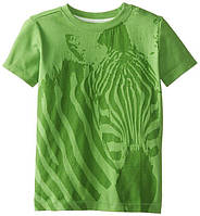 Яркая детская футболка для мальчика с принтом зебры Desigual Испания 41T3652 Зелёный .Хит!