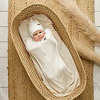 Евро пеленка на молнии с шапочкой "Purl", Желуди. Хіт!