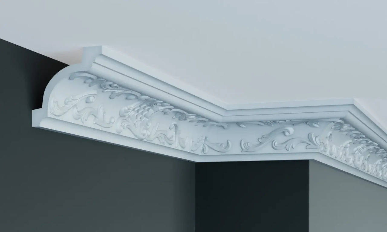Стельовий плінтус Gaudi C104 (9,2х9,2)см, довжина 2м