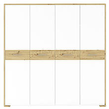 Шафа (шкаф) SZF4D Бука з ДСП Німфея альба/Дуб артизан Gerbor