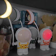 Настольная детская USB лампа Астронавт, фото 3