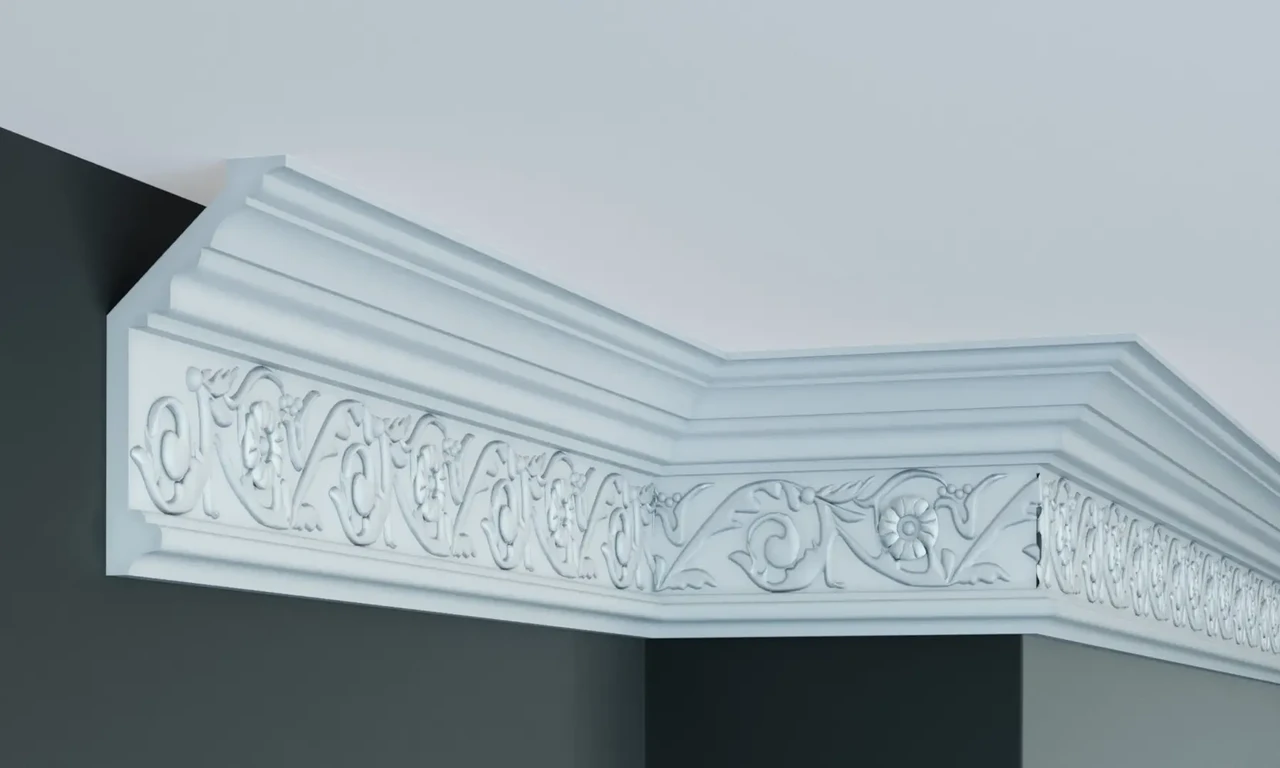 Стельовий плінтус Gaudi C126 (14,4х6,2)см, довжина 2м