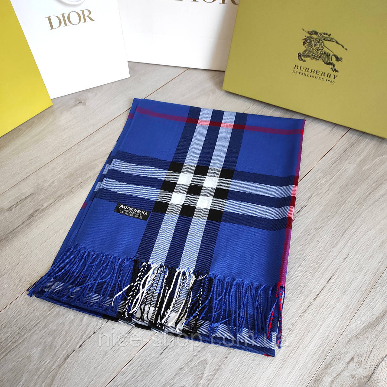 Палантин в стилі Burberry легкий весна/осінь
