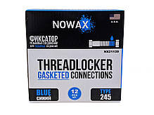 Рідкий фіксатор різьби синій для розбірних з'єднань NOWAX 10г, фото 5