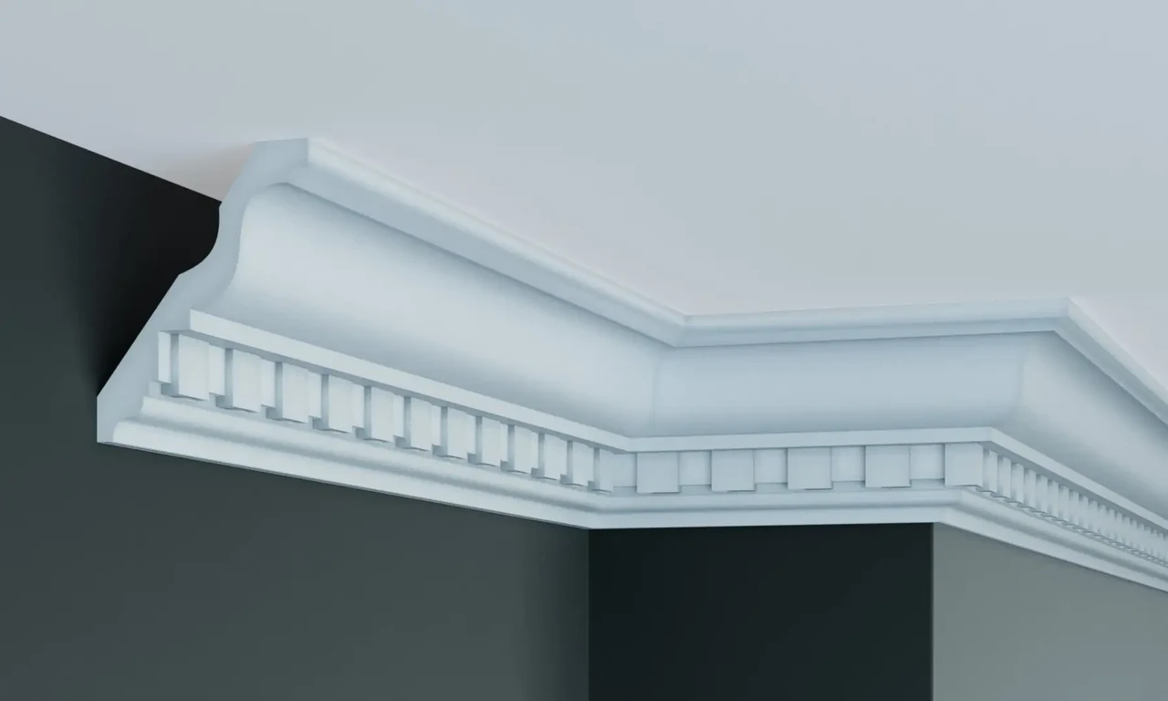 Стельовий плінтус Gaudi C233 (11,6х8,8)см, довжина 2м