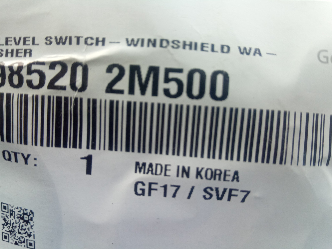 Купити Датчик рівня рідини бачка омивача Hyundai/KIA, MOBIS (985202M500