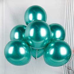 Кулі повітряні 18 дюймів хромовані латексні green
