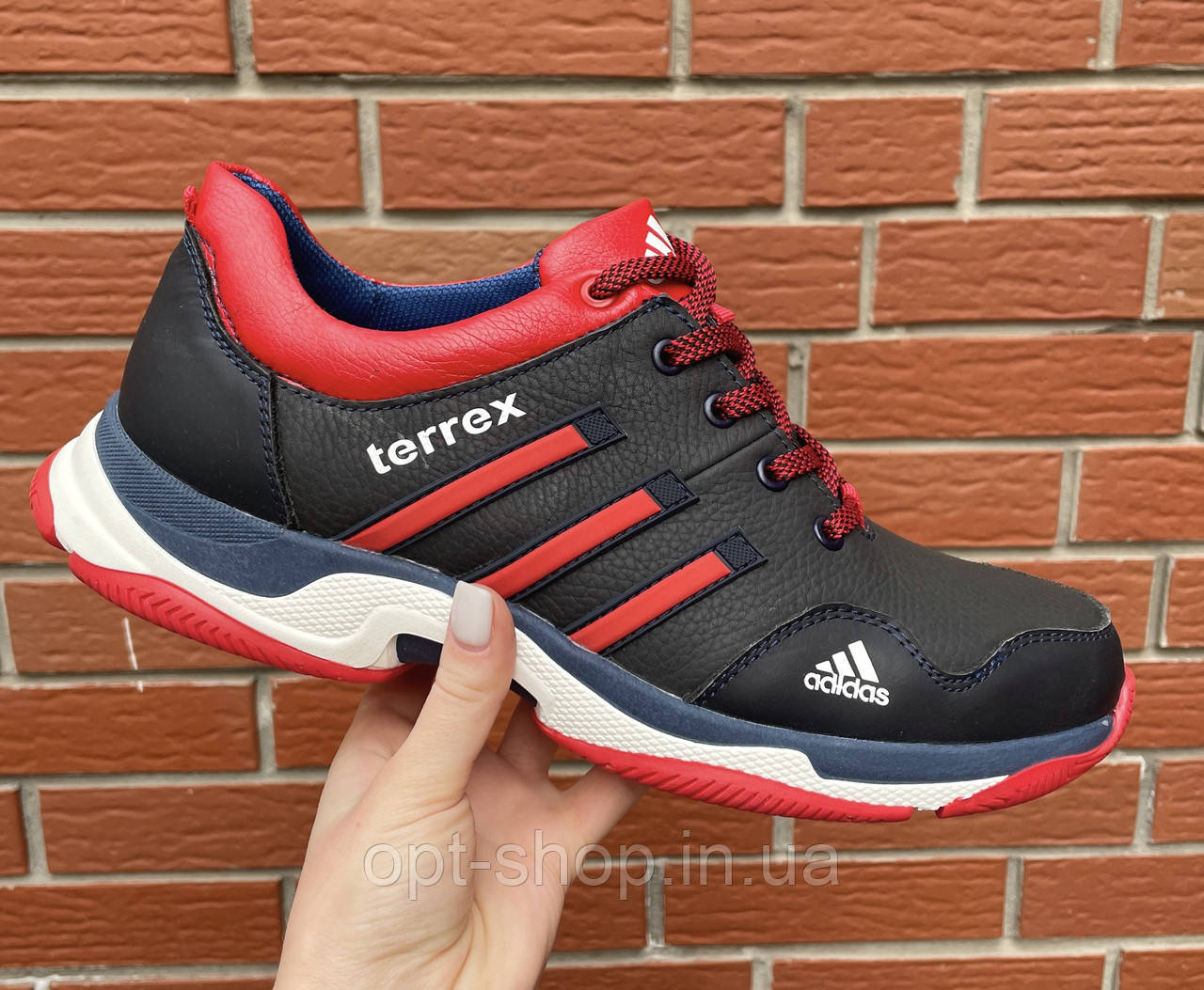 Кросівки чоловічі шкіряні Adidas копія 43 розмір, чоловічі кросівки шкіряні від виробника