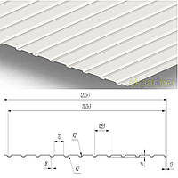 Профнастил С-10 0.4 мм Ral 9003 полиэстер (белый)