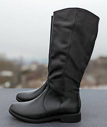 STTOPA демі. Висота 40 см. Розміри 42,43. Чоботи великих розмірів шкіряні. 343-3645 Чорні