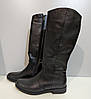 STTOPA деми зима. Висота 40 см. Размеры 36-45. Сапоги больших размеров кожаные. 343-3645 Черные, фото 2