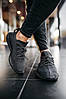 Кросівки чоловічі Adidas Yeezy Boost 350 Black взуття Адідас Ізі Буст 350 чорні легкі рефлектив світяться, фото 2