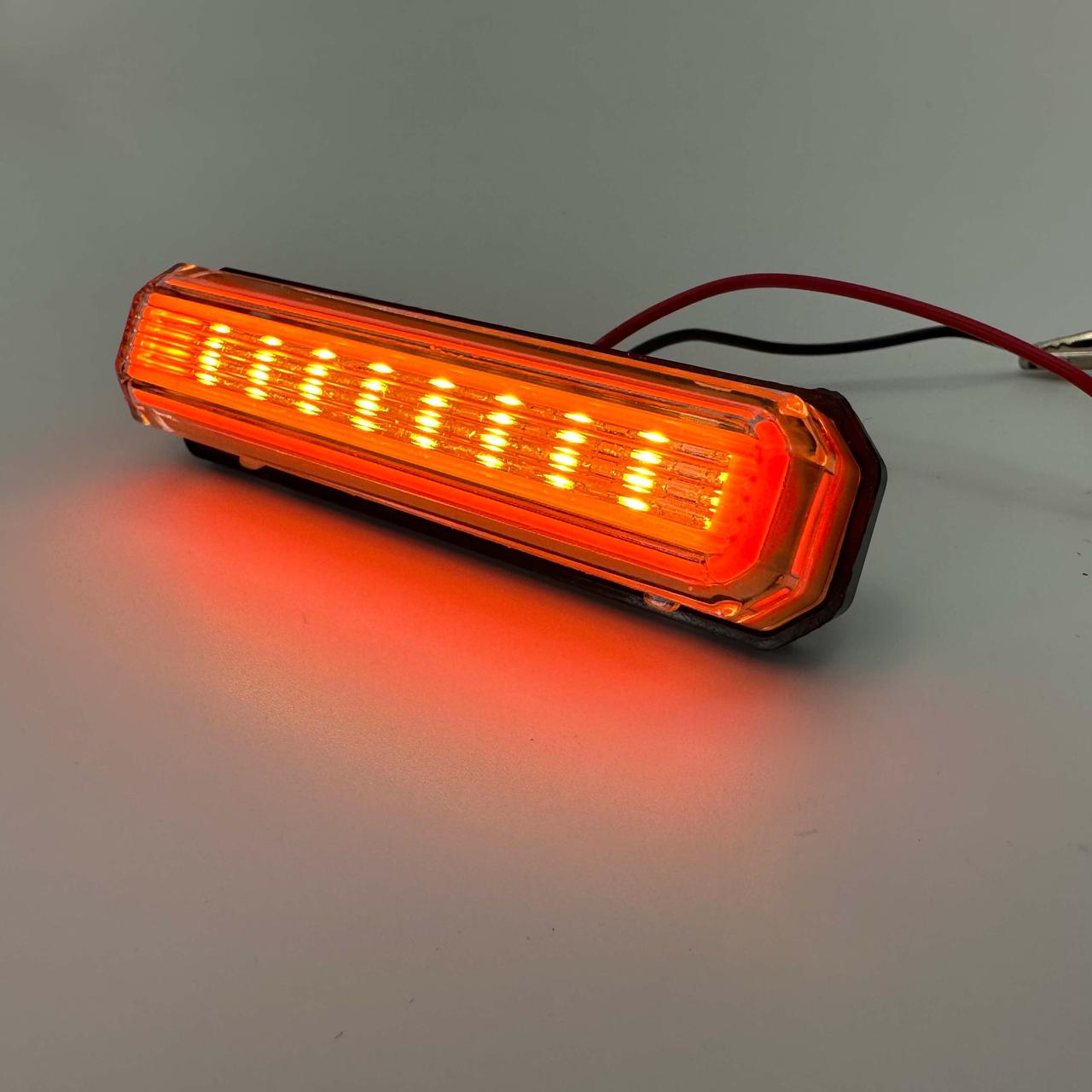 Габаритний ліхтар neon, LED 12-24v жовтий, фото 1