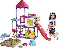 Кукла барби няня Скиппер детская площадка GHV89 Barbie Skipper Babysitters Playground