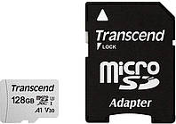 Карта памяти Transcend 300S microSDXC 128GB UHS-I U3 + SD-Adapter