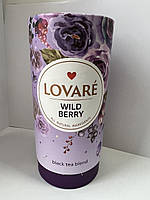 Чай Lovare Wild Berry Черный с Ягодами, Лепестками Цветов и Ароматом Лесных Ягод 80 грамм