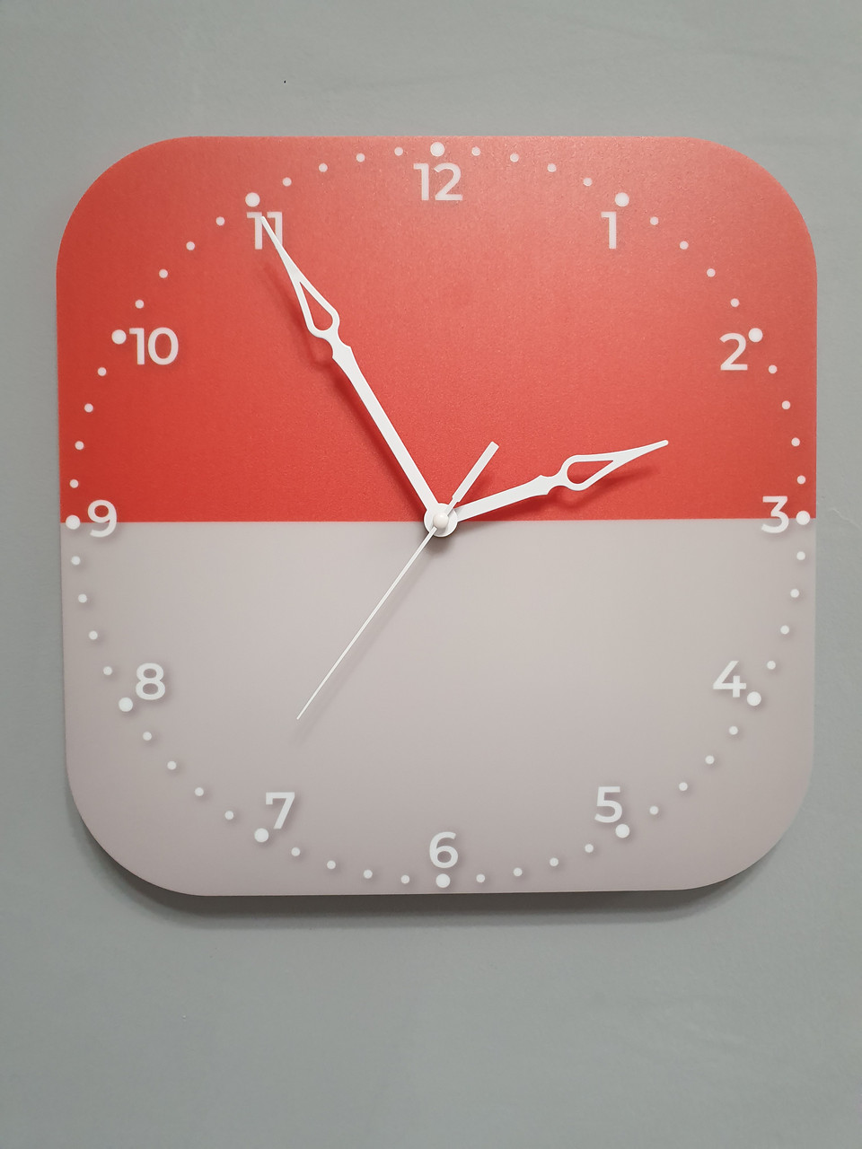 Настінний годинник прапор Монако, подарунок монегаску, монегаський декор, фото 1