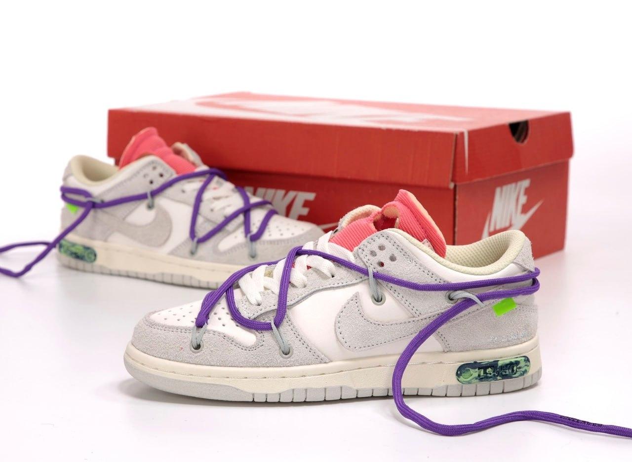 Чоловічі сірі кросівки Nike SB Dunk x Off White