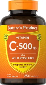 Вітамін C з плодами шипшини Nature's Reward Vitamin C-500 Plus Wild Rose 250 таб. (уцінка термін по 6.23)