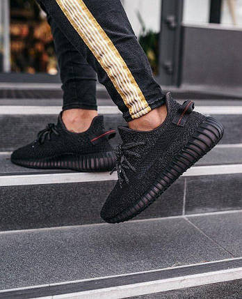 Чоловічі Кросівки Adidas Yeezy Boost 350 v2 Reflective Black / Адідас Ізі Буст 350 В2 Рефлектив Чорні, фото 1