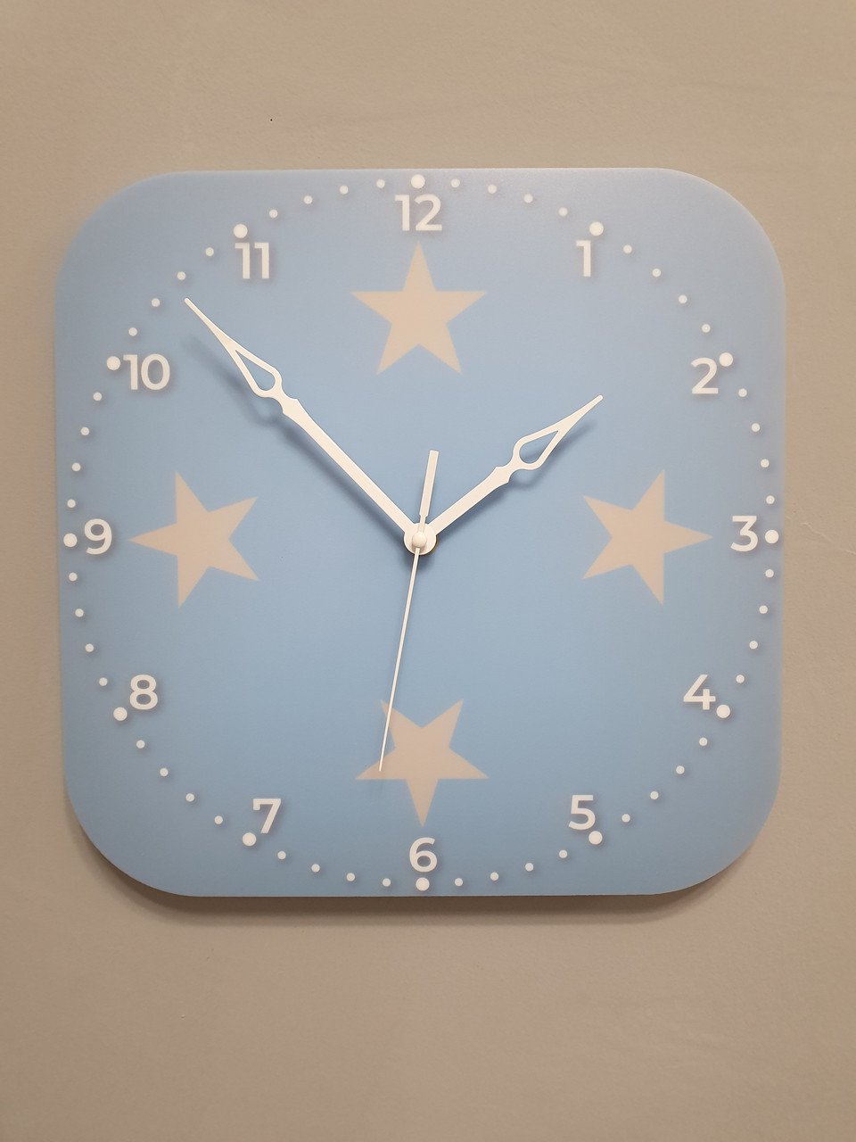 Настінний годинник прапор Мікронезії, подарунок мікронезійцю, мікронезійський декор