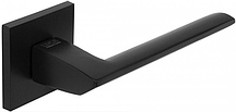 Ручка для дверей квадратна на розетці MVM STEEL BLACK чорний