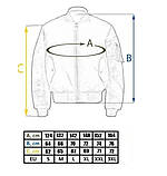 Двостороння куртка тактична Mil-Tec Black 10403002 бомбер ma1 розмір 3XL, фото 2