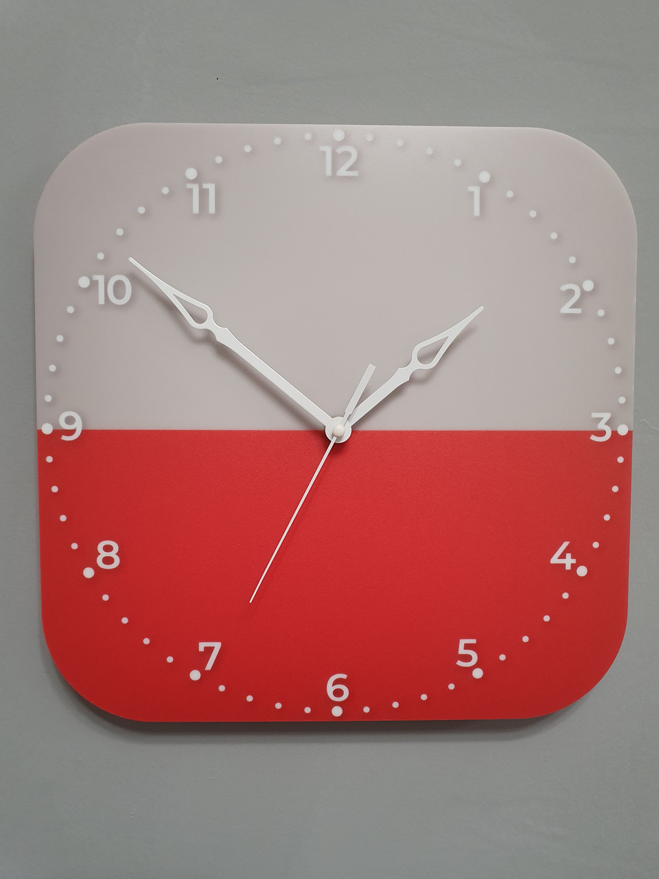 Настінний годинник прапор Польщі, подарунок поляку, польський декор