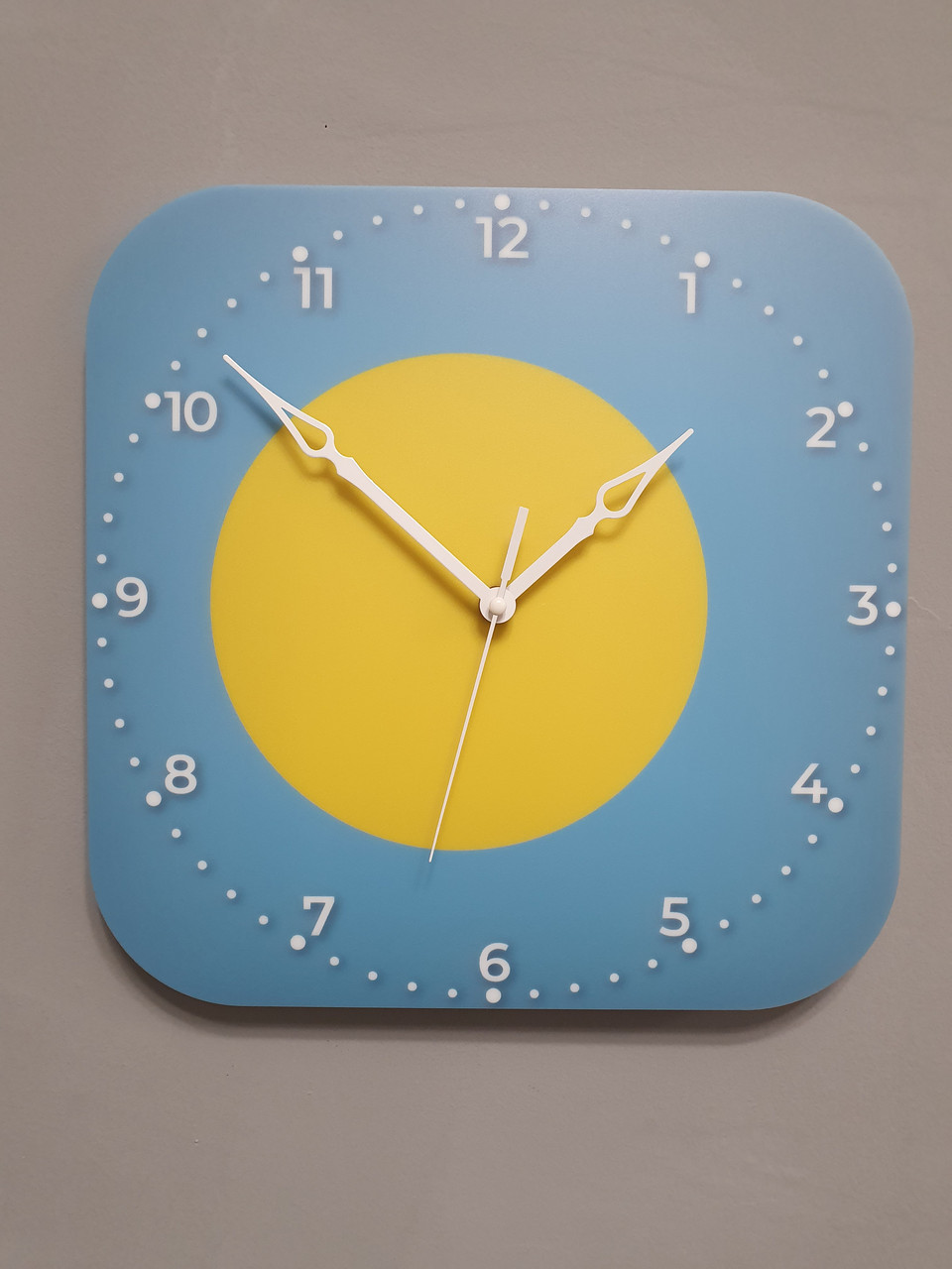 Настінний годинник прапор Палау, подарунок палауанцю, палауанський декор, фото 1