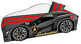 Ліжко-машинка 80*170 Эліт ELIT E-3 Lamborghini Графіт, фото 3