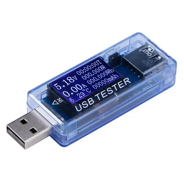 USB Тестер KWS-MX17 (вольтметр, амперметр, тестер ємності акумуляторів, потужності та температури)