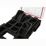 Органайзер з 6 знімними осередками, 263x363x77 мм, пластиковий корпус, YATO YT-09182, фото 2