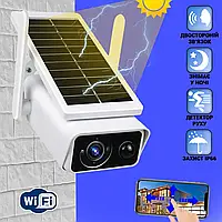 Камера відеоспостереження із сонячною панеллю Smart CCTV iCsee 3MP вулична Wi-Fi відеокамера бездротова Деталь