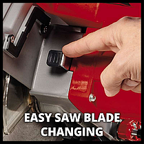 Потужна торцювальна пила Einhell TC-MS 216 : 1400 Вт, диск 216 мм, 48 зубів, 5000 об/хв (4300370), фото 4