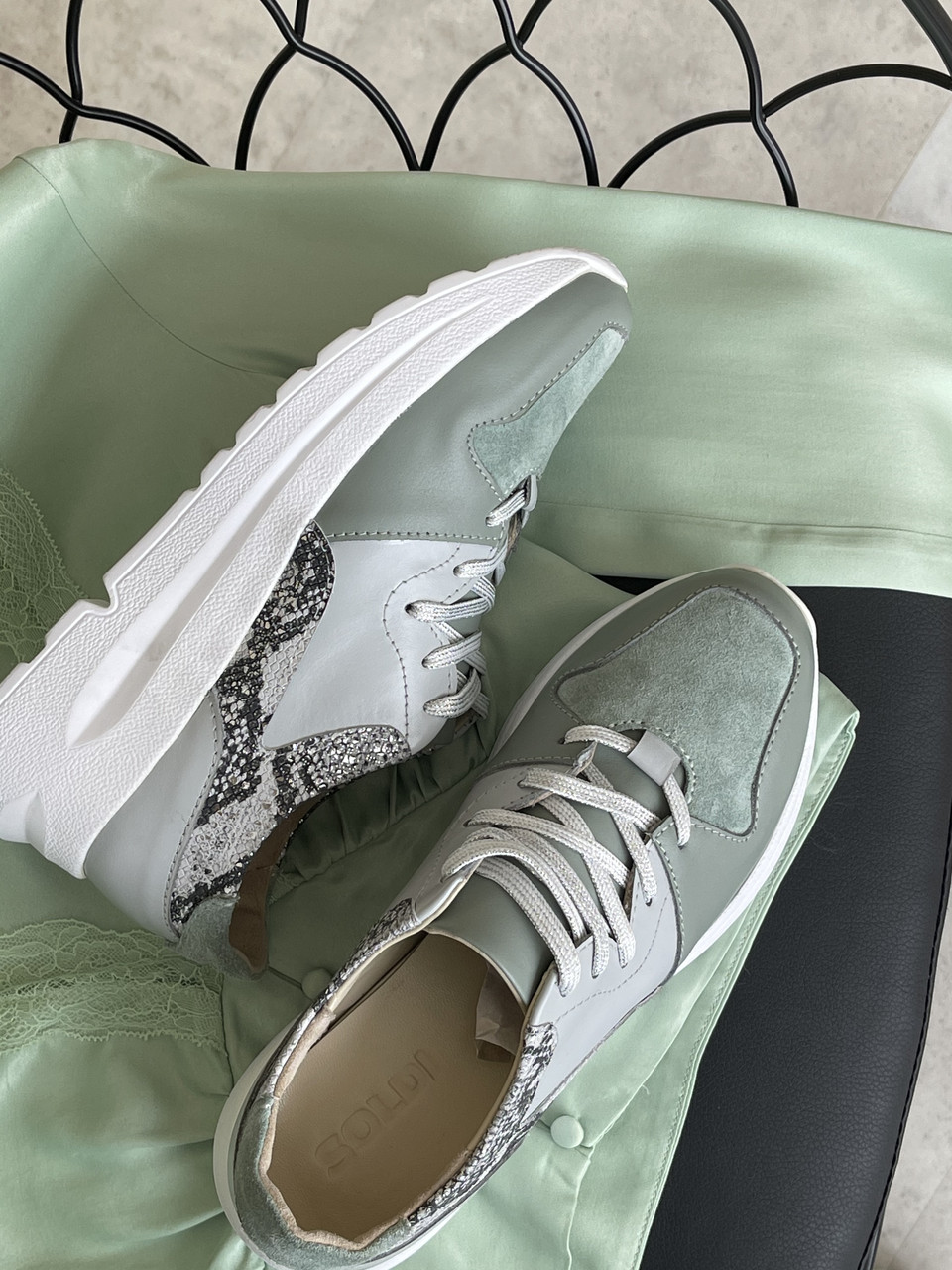 Літні кросівкі на білій підошві, фото 1