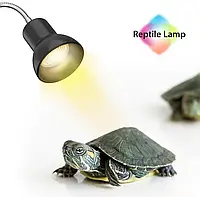 Лампа длинная с зажимом и регулятором включения Dadypet 25 V Reptile лампа для черепах рептилий террариума