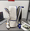 Однотонний рюкзак на два відділення, фото 8